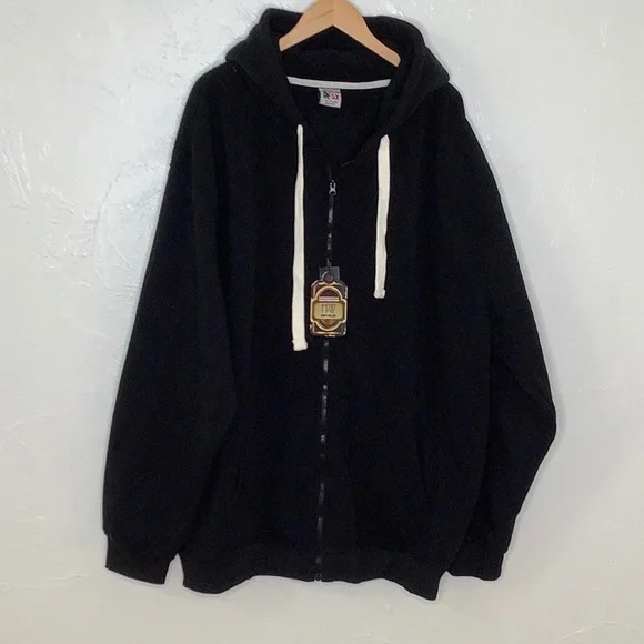 Henry William Shirts Henry William Full Zipper Black Hoodie